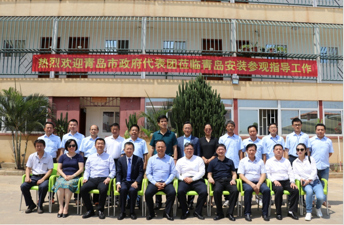 青島市政府代表團到訪安哥拉，并到我司駐地參觀指導(dǎo)工作